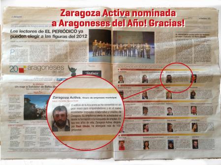 Zaragoza Activa Nominada!