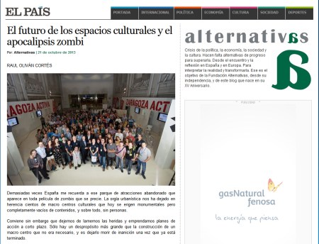 Recorte El Pais - Alternativas
